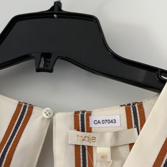 MAJE COMBINATION SHORT RAYURE ROMPER - Picture 5 of 11